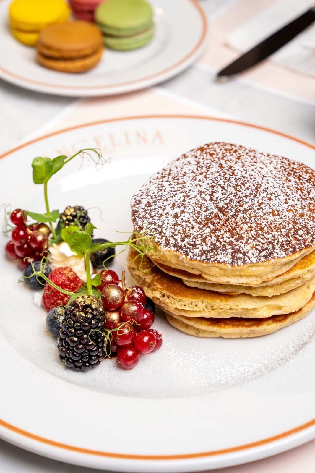 Food photography in Bahrain by Epic Content: pancake stack at Marassi Galleria