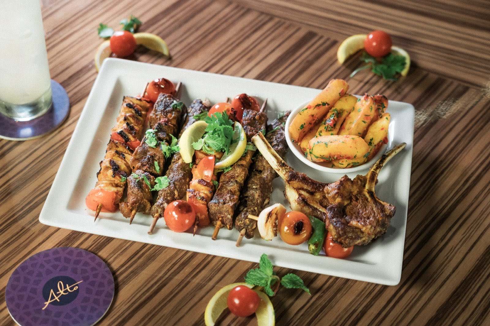 Menu photography in Bahrain by Epic Content: mixed grill platter at Alto